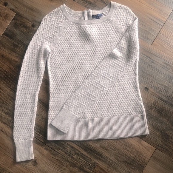 American Eagle Tan Knit Sweater - Picture 2 of 8